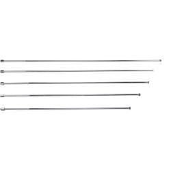 Tirant de 1/4" x 63,5m - chromé avec écrou chromé